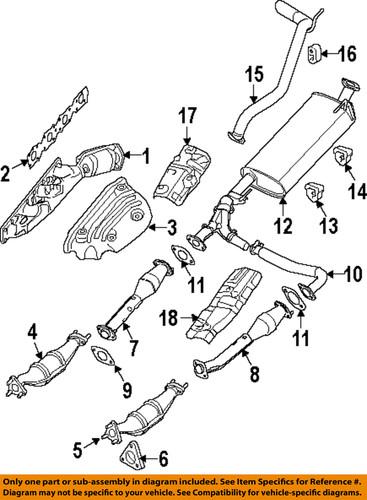 Nissan oem 208a3ea21b exhaust system parts/catalytic converter