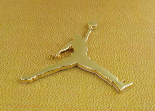 3d auto golden jumpman basketball for all vehicles emblem badge decal sticker