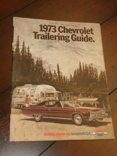 1973 chevrolet trailering guide brochure literature