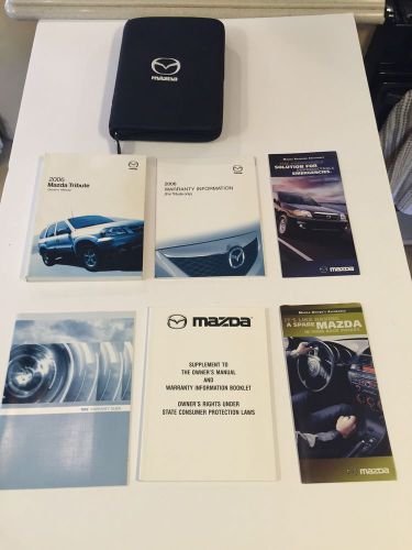 2006 mazda tribute owners manual