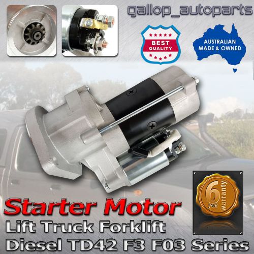 Nissan starter motor lift trucks f3 f03 forklift engine td42 diesel 1989-on