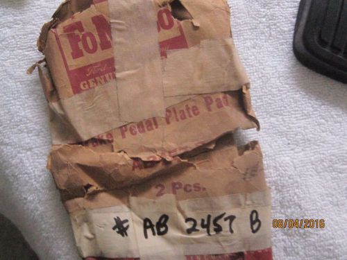 Nos 1950s ford clutch and brake pedal pads-part number ab-2457b