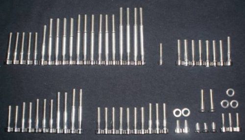 Yamaha yz100 yz 100 polished stainless steel engine bolt kit 82 83 1982 1983
