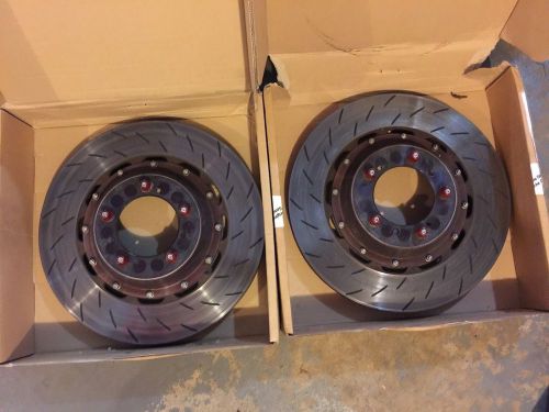 Pfc race slotted brake rotors for porsche 911 997 997-2 gt3/rs 2010 2011 front