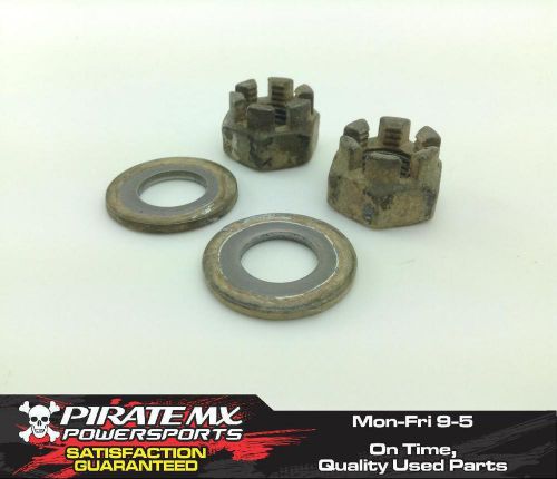 Kawasaki kfx450r front wheel hub spindle castle nuts kfx 450r #29 2008