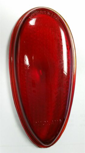 New glass tear drop tail lamp lens 1938-39 ford - street rod - motorcycle