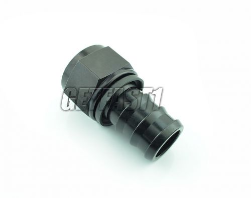 Fra- 200116-bl fragola -16 an 1 straight pushlock swivel hose end black aluminum