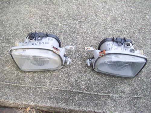 2000 - 2002 mercedes w210 w208 e320 fog lights lamps left right oem 00 01 02