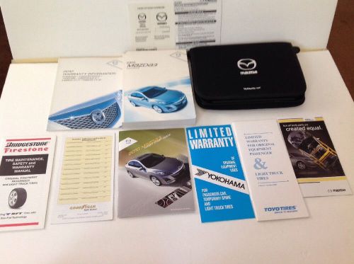 2010 mazda a3 owners manual with warranty guide and case