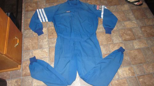 Xl simpson nomex single layer racing fire suit size x large blue 3-2a/1 driver