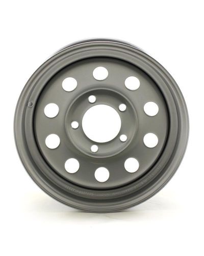 13x4.5 5-lug on 4.5" silver mod trailer wheel-ws309