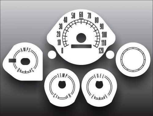1966 mercury cyclone dash instrument cluster white face gauges