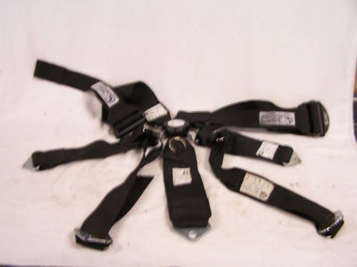Simpson 5 pt black cam lock racing seat belts-drag mud-demo-trucks-rat rod-used