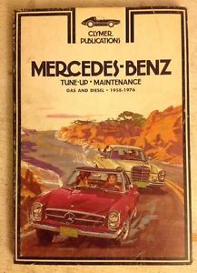 Mercedes-benz tune-up maintenance gas diesel 1958-1976 clymer publications a180