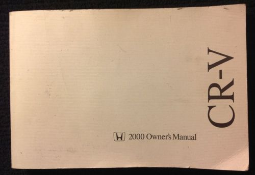 2000 honda cr-v owner&#039;s manual