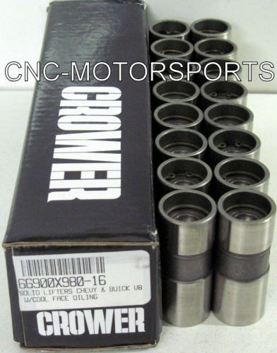 66900x980-16 crower coolface solid flat tappet lifters sb chevy