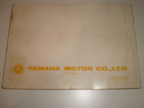 Yamaha  xs400 2f owners manual  1978