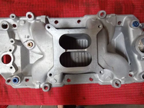 Bb chevy high rise dual plane intake manifold air gap design