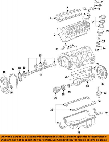 Gm oem-engine connecting rod bearing 12523924