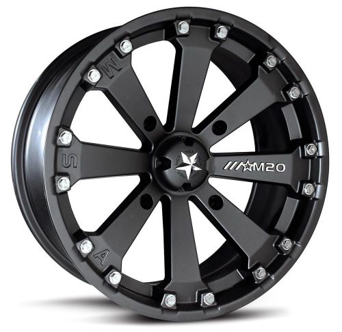 Msa wheel m20 kore 14x7 4x110mm alum 1-piece black matte each wheel m20-04710