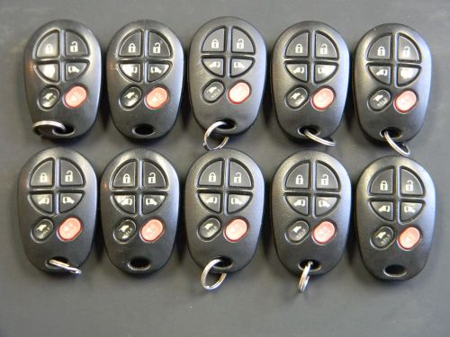 Lot of 10 toyota sienna keyless entry remote fob w/ power gate gq43vt20t