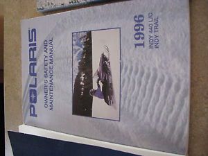 1996 polaris indy 440 l/c, indy trail snowmobile owners manual