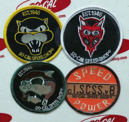 So cal bomber art patch set rat hot rod flathead custom jacket hat sew on scta