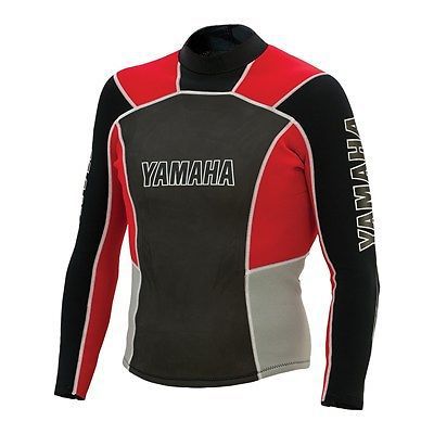 Yamaha mens pullover jacket wetsuit red large mar-13njk-rd-lg