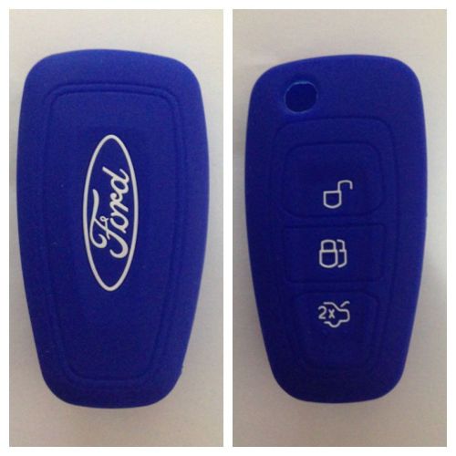 Ford n blue car flip key remote cover case ranger focus fiesta mondeo 2012 2013