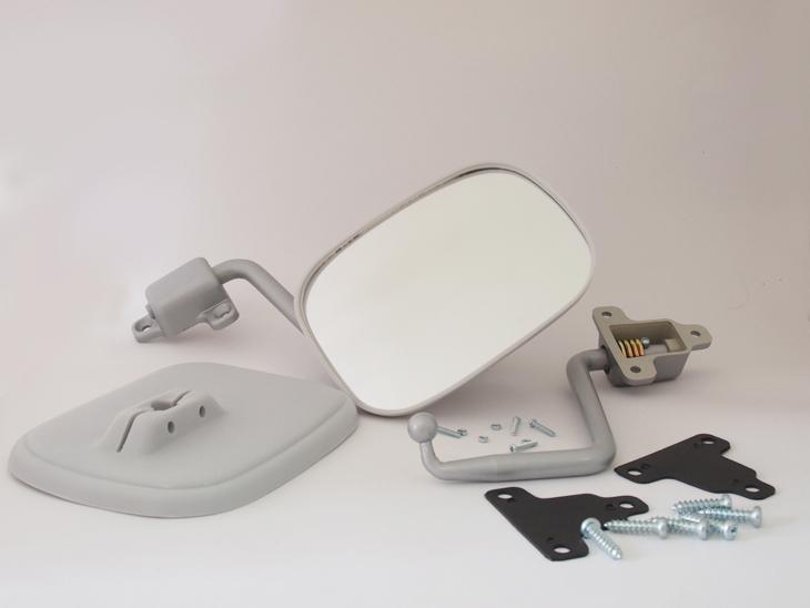 Toyota land cruiser 40 series fj40 bj40 fj45 fj55 hj45 bj42 hj47 gray mirror l&r