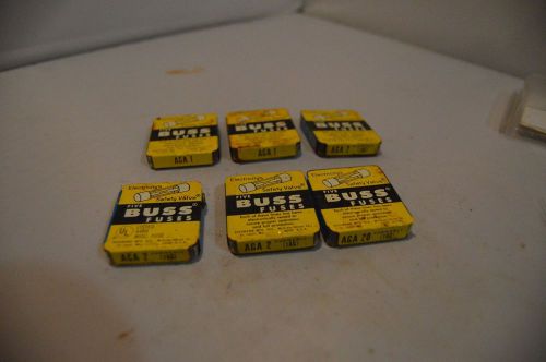 Glass buss fuse aga 6 packages
