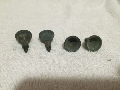 4 early antique reo engine oiler cups
