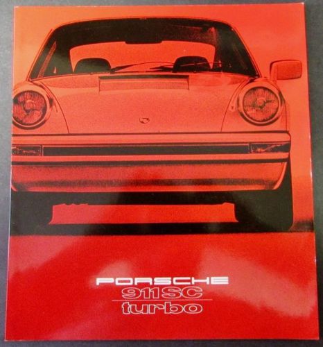 1979 porsche dealer prestige sales brochure original 911 sc turbo