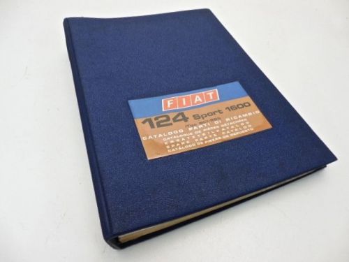 Fiat 124 bc1 bs1 sport coupe + spider - original factory technical parts manual