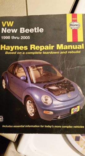 Haynes repair manual 96009 vw beetle 1998-2005