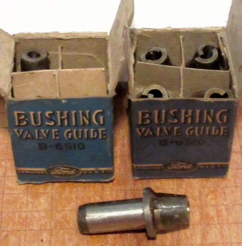 6 vintage ford bushing valve guides part # b 6510 ~ new in box