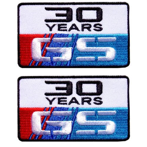 2 x bmw 30th anniversary r1200gs f800 gs adventure aufnäher jacket pants patch