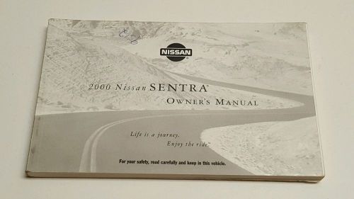 2000 nissan sentra owners manual operater&#039;s user guid v4 2.0l 1.8l se ca gxe xe
