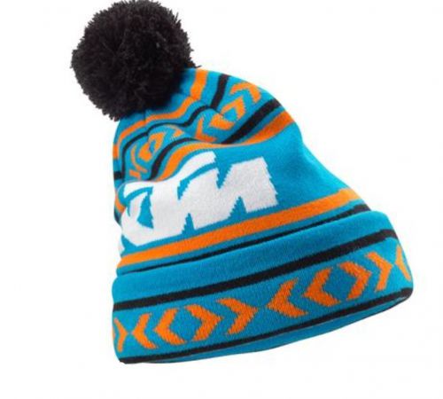 New ktm norway beanie blue and white men's one size 3pw1758400