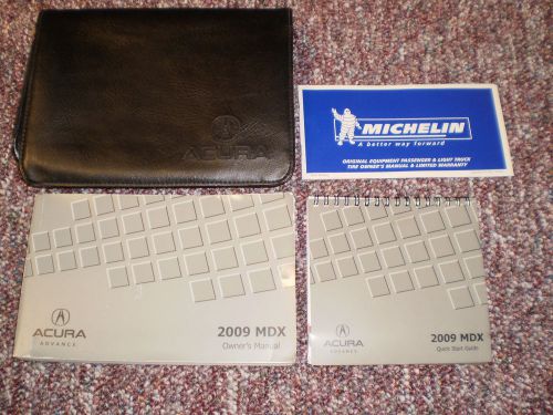 2009 acura mdx suv owners manual books guide case all models
