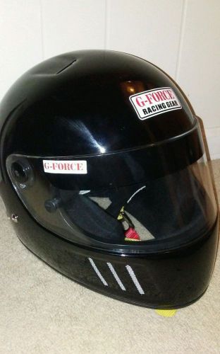 G-force racing gear snell sa2010 pro eliminator helmet m gloss black