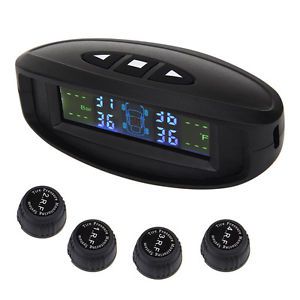 Car wireless auto tpms tyre tire pressure monitoring system +4 externa sensors