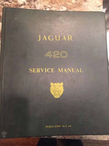 Jaguar 420 service manual garage repair copy