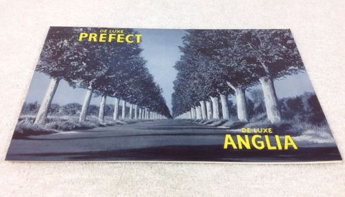 English ford anglia deluxe perfect sales brochure vintage printed in england