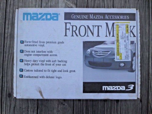 Mazda 3 front mask bra 2004-2006 genuine mazda accessories - part no 0000-8g-lo3