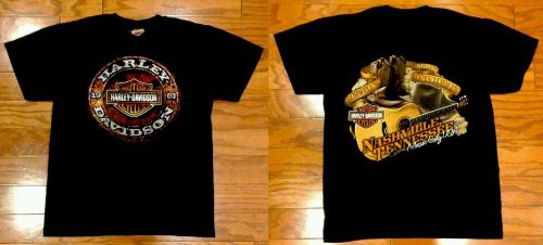 Harley-davidson nashville country cowboy t-shirt, r.k. stratman b&amp;s logo - s