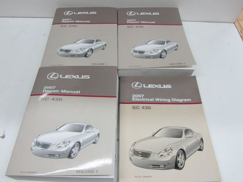 2007 lexus sc430 sc 430 service shop repair workshop