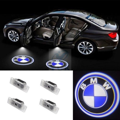 4pcs led car door step welcome projector courtesy shadow lights for bmw e39 e53