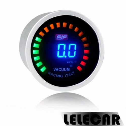 2inch 52mm blue digital displayed -1~0 bar vacuum car smoke vacuum gauges meters