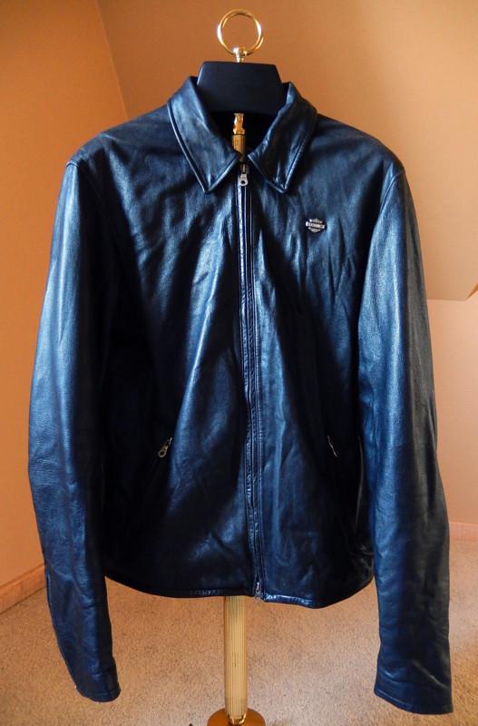 Men's harley davidson genuine leather motorcycle/dress  jacket size  large!!!